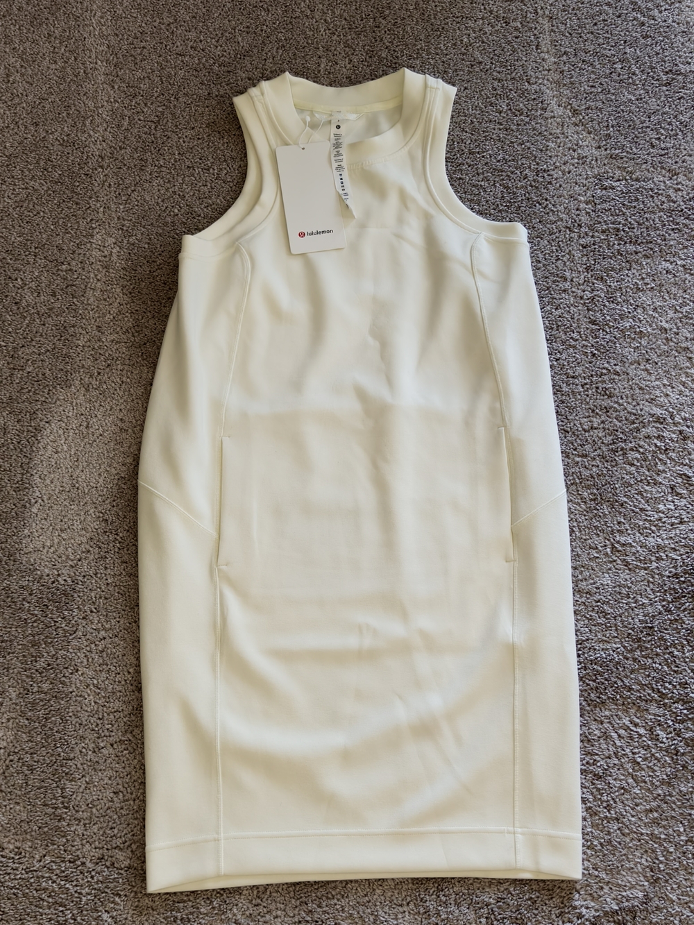 lululemon Softstreme back in action Dress in Cream